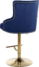Load image into Gallery viewer, Claude Navy Velvet Adjustable Stool