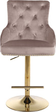 Load image into Gallery viewer, Claude Pink Velvet Adjustable Stool