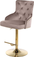 Load image into Gallery viewer, Claude Pink Velvet Adjustable Stool