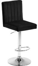 Load image into Gallery viewer, Joel Black Velvet Adjustable Stool