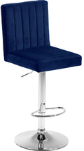 Load image into Gallery viewer, Joel Navy Velvet Adjustable Stool