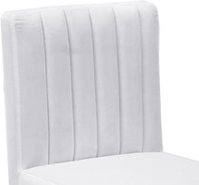 Load image into Gallery viewer, Joel White Velvet Adjustable Stool