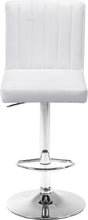 Load image into Gallery viewer, Joel White Velvet Adjustable Stool