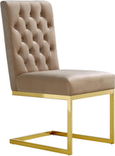 Load image into Gallery viewer, Cameron Beige Velvet Dining Chair