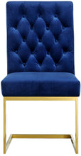Load image into Gallery viewer, Cameron Navy Velvet Dining Chair