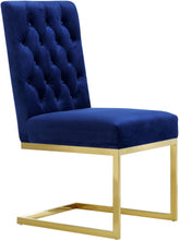 Load image into Gallery viewer, Cameron Navy Velvet Dining Chair