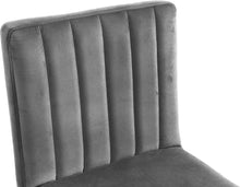 Load image into Gallery viewer, Joel Grey Velvet Adjustable Stool