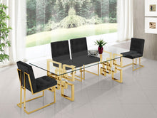 Load image into Gallery viewer, Pierre Black Velvet Dining Chair