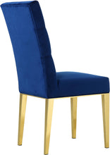 Load image into Gallery viewer, Capri Navy Velvet Dining Chair