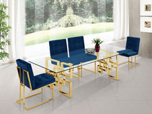 Load image into Gallery viewer, Pierre Navy Velvet Dining Chair
