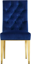 Load image into Gallery viewer, Capri Navy Velvet Dining Chair