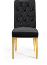 Load image into Gallery viewer, Capri Black Velvet Dining Chair