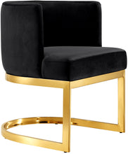 Load image into Gallery viewer, Gianna Black Velvet Dining Chair