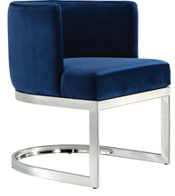 Load image into Gallery viewer, Gianna Navy Velvet Dining Chair