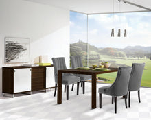 Load image into Gallery viewer, Oxford Grey Velvet Dining Chair