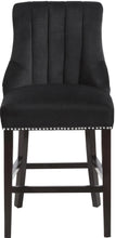 Load image into Gallery viewer, Oxford Black Velvet Stool