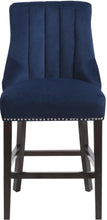 Load image into Gallery viewer, Oxford Navy Velvet Stool