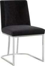Load image into Gallery viewer, Heidi Black Velvet Dining Chair