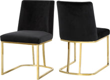 Load image into Gallery viewer, Heidi Black Velvet Dining Chair
