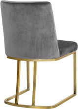 Load image into Gallery viewer, Heidi Grey Velvet Dining Chair