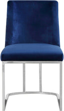 Load image into Gallery viewer, Heidi Navy Velvet Dining Chair