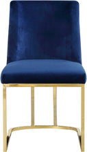 Load image into Gallery viewer, Heidi Navy Velvet Dining Chair