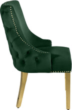 Load image into Gallery viewer, Tuft Green Velvet Dining Chair