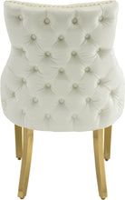 Load image into Gallery viewer, Tuft White Faux Leather Dining Chair