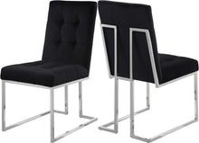 Load image into Gallery viewer, Alexis Black Velvet Dining Chair