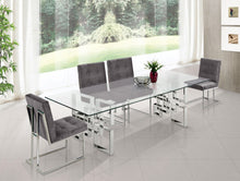 Load image into Gallery viewer, Alexis Grey Velvet Dining Chair