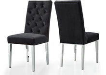 Load image into Gallery viewer, Juno Black Velvet Dining Chair
