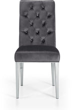 Load image into Gallery viewer, Juno Grey Velvet Dining Chair