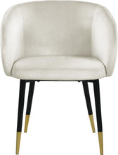 Load image into Gallery viewer, Louise Cream Velvet Dining Chair