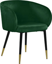 Load image into Gallery viewer, Louise Green Velvet Dining Chair
