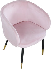 Load image into Gallery viewer, Louise Pink Velvet Dining Chair