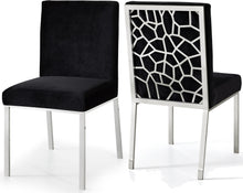 Load image into Gallery viewer, Opal Black Velvet Dining Chair
