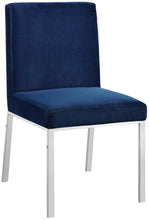 Load image into Gallery viewer, Opal Navy Velvet Dining Chair