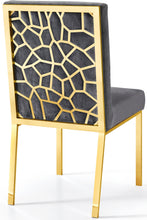 Load image into Gallery viewer, Opal Grey Velvet Dining Chair