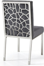 Load image into Gallery viewer, Opal Grey Velvet Dining Chair