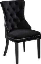 Load image into Gallery viewer, Nikki Black Velvet Dining Chair