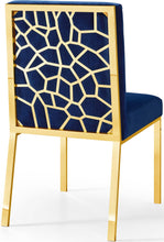 Load image into Gallery viewer, Opal Navy Velvet Dining Chair