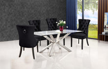 Load image into Gallery viewer, Nikki Black Velvet Dining Chair