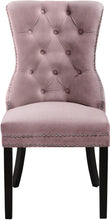 Load image into Gallery viewer, Nikki Pink Velvet Dining Chair