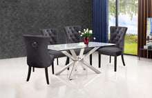 Load image into Gallery viewer, Nikki Grey Velvet Dining Chair
