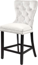 Load image into Gallery viewer, Nikki Cream Velvet Stool