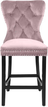 Load image into Gallery viewer, Nikki Pink Velvet Stool