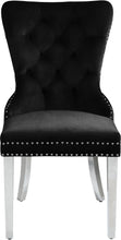 Load image into Gallery viewer, Carmen Black Velvet Dining Chair
