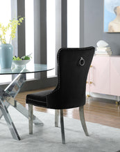 Load image into Gallery viewer, Carmen Black Velvet Dining Chair