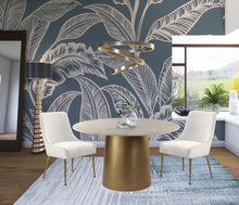 Load image into Gallery viewer, Owen Cream Velvet Dining Chair