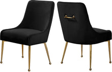 Load image into Gallery viewer, Owen Black Velvet Dining Chair